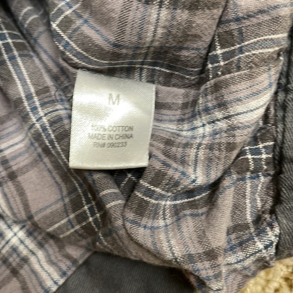 Sound & Matter Plaid Double Breasted Military Style Jacket Gray - Picture 7 of 8